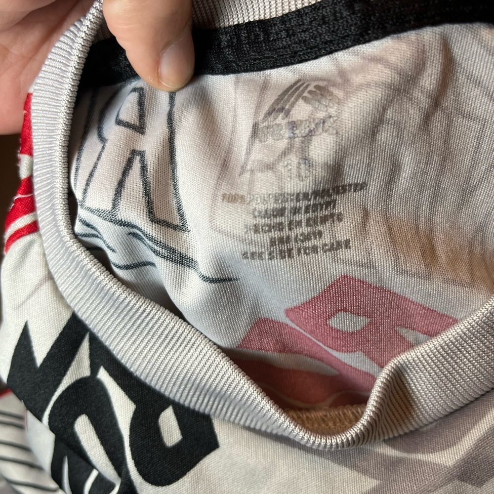 RBX Boys White Run Graphic‎ Print Active Performance T-Shirt Size 10/12 Large - Picture 4 of 5